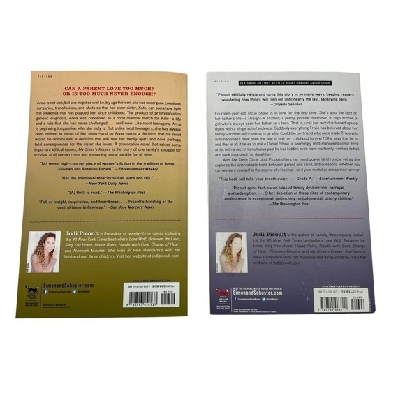 Jodi Picoult Books/Novels Lot/2 Trade Paperback Psychological/Contemporary Women - Picture 2 of 10